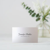 Carte De Visite Maquillage Artiste Beauté Salon Script Graceful Pl (Debout devant)