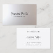 Carte De Visite Maquillage Artiste Beauté Salon Script Graceful Pl (Devant / Derrière)