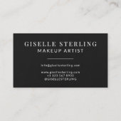 Carte De Visite Maquillage Artiste Black Driving Luxe (Dos)