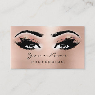 Carte De Visite Maquillage Artiste Brosse Yeux Lashes Parties scin