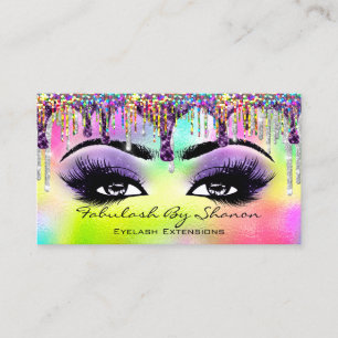 Carte De Visite Maquillage Artiste Brow Eyelash Drivers Holographe