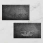 Carte De Visite Maquillage Artiste Chalkboard Grey (Devant / Derrière)