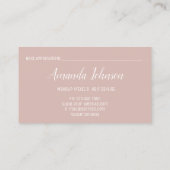 Carte De Visite Maquillage Artiste Cheveux Eyelash Ciseaux Blush B (Dos)