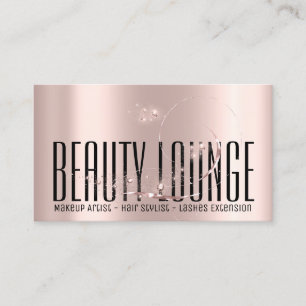 Carte De Visite Maquillage Artiste Cheveux Eyelash Rose de cire Pr