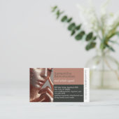 Carte De Visite Maquillage artiste cheveux photo en gras script (Debout devant)