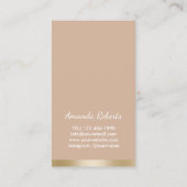 Carte De Visite Maquillage Artiste Chic Beauté dans Lunettes de so (Dos)