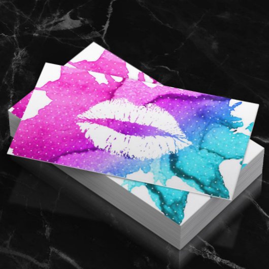 Carte De Visite Maquillage Artiste Classique Aquarelle Lièvres Mod