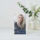 Carte De Visite Maquillage Artiste Coiffeur Nail Tech Beauté Salon (Debout devant)