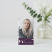 Carte De Visite Maquillage Artiste Coiffeur Nail Tech Beauté Salon (Debout devant)