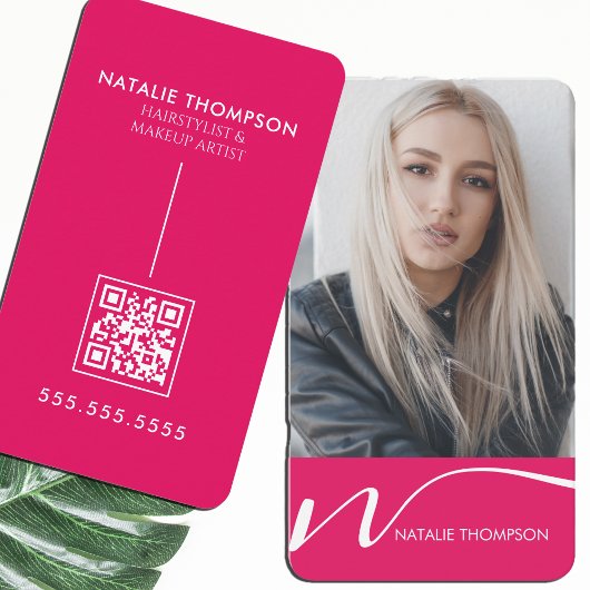 Carte De Visite Maquillage Artiste Coiffeur Nail Tech Beauté Salon