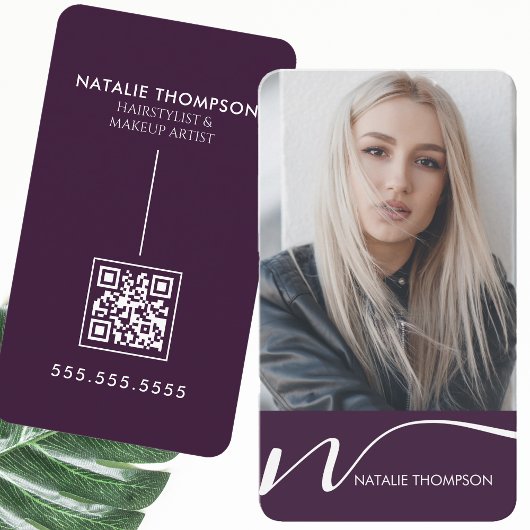 Carte De Visite Maquillage Artiste Coiffeur Nail Tech Beauté Salon