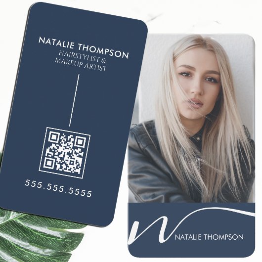 Carte De Visite Maquillage Artiste Coiffeur Nail Tech Beauté Salon