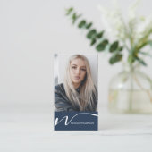 Carte De Visite Maquillage Artiste Coiffeur Nail Tech Beauté Salon (Debout devant)