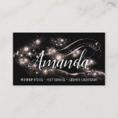 Carte De Visite Maquillage Artiste Coiffeur Salon Lash Événement B (Devant)