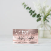 Carte De Visite Maquillage Artiste Coiffeur Salon Lash Logo Eyelas (Debout devant)