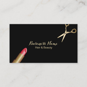 Carte De Visite Maquillage Artiste Coiffure Styliste Minimale Salo
