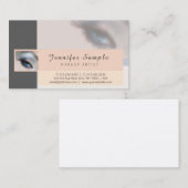 Carte De Visite Maquillage Artiste Cosmetologue Finition Silk Luxe (Devant / Derrière)