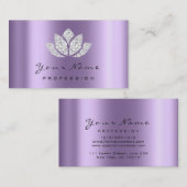 Carte De Visite Maquillage Artiste Crystal Diamond Lotus Violet vi (Devant / Derrière)