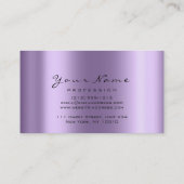 Carte De Visite Maquillage Artiste Crystal Diamond Lotus Violet vi (Dos)