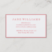 Carte De Visite Maquillage Artiste Eau Couleur Lèvres Beauté Salon (Dos)