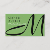 Maquillage Artiste élégant Monogramme Moderne Fact