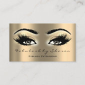 Carte De Visite Maquillage Artiste Eyebros Lashes Extension Oeil o (Devant)
