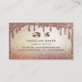 Carte De Visite Maquillage Artiste Eyebrow Eyes Lashes gouttes d'o (Dos)