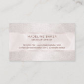 Carte De Visite Maquillage Artiste Eyebrow Eyes Lashes Rose Gold (Dos)