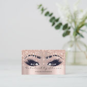 Carte De Visite Maquillage Artiste Eyebrow Lash Parties scintillan (Debout devant)