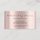 Carte De Visite Maquillage Artiste Eyebrow Lash Parties scintillan (Dos)