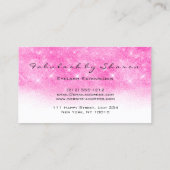 Carte De Visite Maquillage Artiste Eyebrow Lash Parties scintillan (Dos)