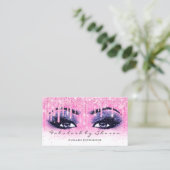 Carte De Visite Maquillage Artiste Eyebrow Lash Parties scintillan (Debout devant)