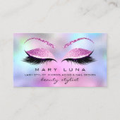 Carte De Visite Maquillage Artiste Eyebrows Lashes Ombre Parties s (Devant)