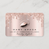 Carte De Visite Maquillage Artiste Eyebrows Lashes Rose Brows (Devant)