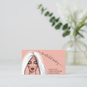 Carte De Visite Maquillage Artiste Eyelash Cheveux Brows Lips QR L (Debout devant)