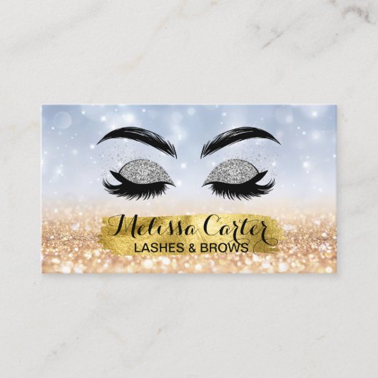 Carte De Visite Maquillage Artiste Eyelash Extensions Lashes Brows (Devant)