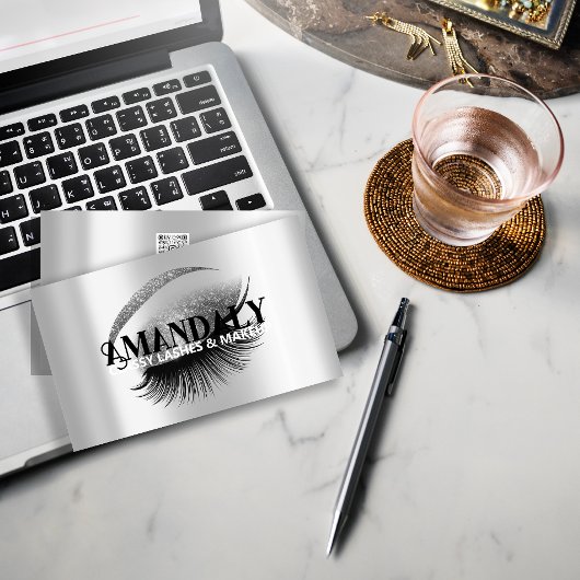 Carte De Visite Maquillage Artiste Eyelash Extensions QR LOGO Arge