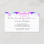 Carte De Visite Maquillage Artiste Eyelash Holograph Drivers Blanc (Dos)