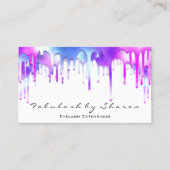 Carte De Visite Maquillage Artiste Eyelash Holograph Drivers Blanc (Devant)