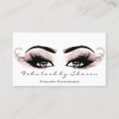 Carte De Visite Maquillage Artiste Eyelash Lashes Parties scintill (Devant)