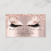 Carte De Visite Maquillage Artiste Eyelash Lashes Parties scintill (Devant)