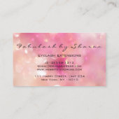 Carte De Visite Maquillage Artiste Eyelash Lashes Parties scintill (Dos)