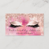 Carte De Visite Maquillage Artiste Eyelash Lashes Parties scintill (Devant)