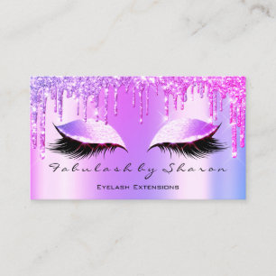 Carte De Visite Maquillage Artiste Eyelash Lashes Parties scintill