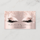 Carte De Visite Maquillage Artiste Eyelash Lashes Parties scintill (Devant)