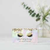 Carte De Visite Maquillage Artiste Eyelash Lashes Parties scintill (Debout devant)