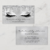 Carte De Visite Maquillage Artiste Eyelash Parties scintillant Dri (Devant / Derrière)