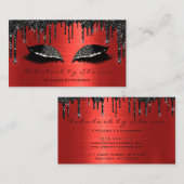 Carte De Visite Maquillage Artiste Eyelashes Extension Black Drive (Devant / Derrière)