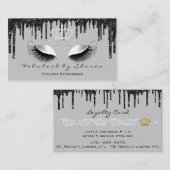 Carte De Visite Maquillage Artiste Eyelashes Extension Black Drive (Devant / Derrière)