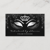 Carte De Visite Maquillage Artiste Eyelashes Extension Black Drive (Devant)